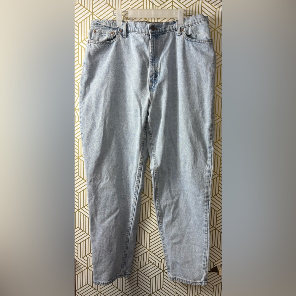 VINTAGE 1996 LEVIS 522 tapered fit Light Blue Jeans 20 med